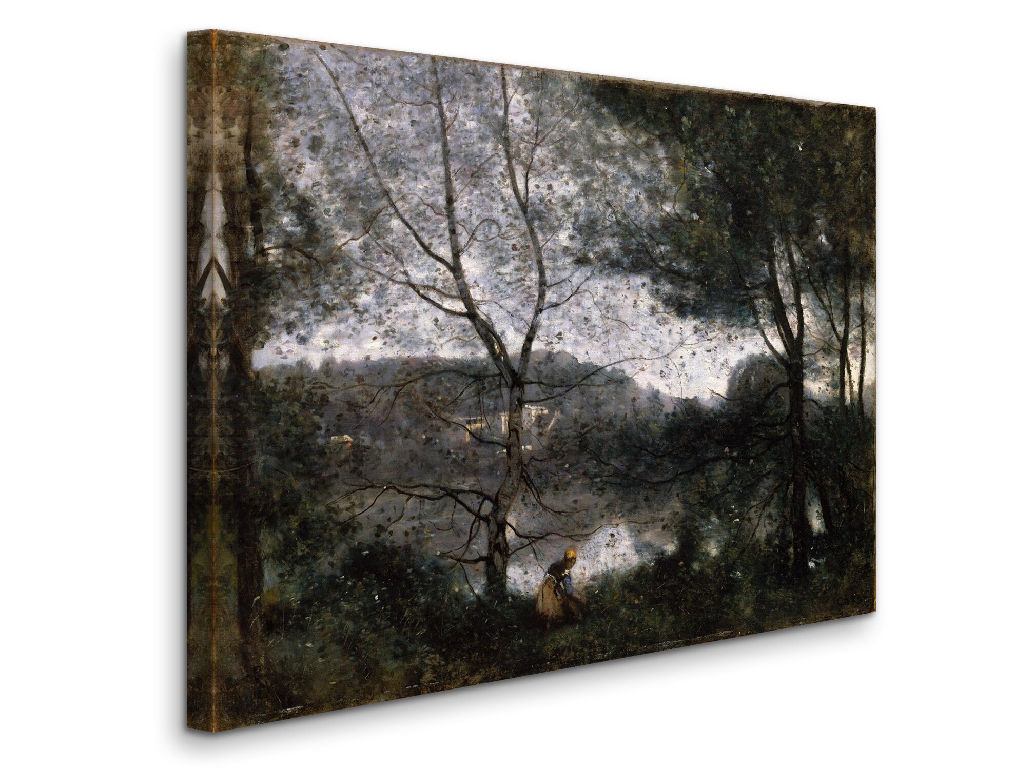 カミーユ・コロー - ヴィル・ダヴレー（1870年） - ロールド油絵美術館