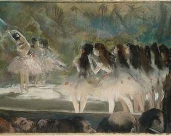 エドガー・ドガ - パリ・オペラ座のバレエ 1877年 美術館品質の