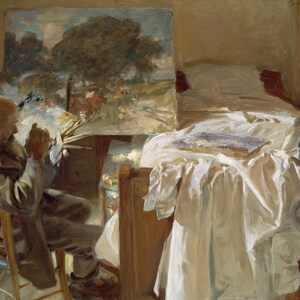 John Singer Sargent - An Artist in His Studio 1904 Museum Quality Rolled Oil Painting Reproduction (D4560)