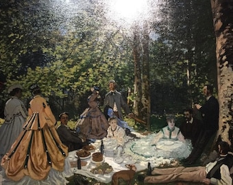 クロード・モネ、Le Déjeuner sur l'herbe (草上の昼食) 1863 美術館