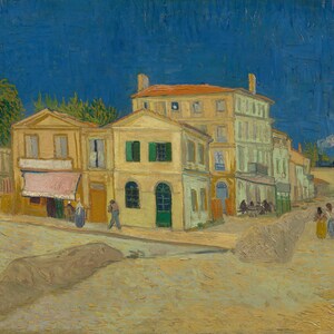 Vincent van Gogh - The Yellow House (The Street) 1888 Museum Quality Rolled Oil Painting Reproduction (D4560)