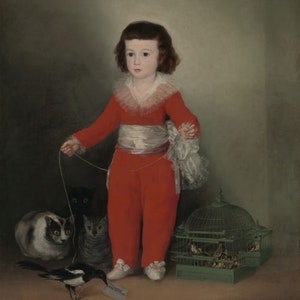 Francisco Goya Don, Manuel Osorio de Zuniga 1787, Museum Quality Rolled Oil Painting Reproduction (D6045)