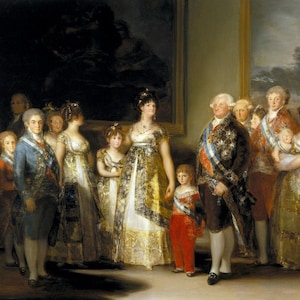 Francisco Goya, Charles IV of Spain and His Family 1800, Museum Quality Rolled Oil Painting Reproduction (D5060)