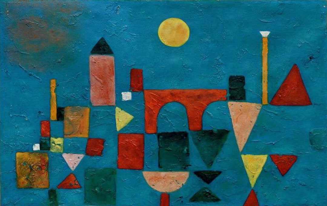 Paul Klee : Red Bridge (1928) Museum Quality Rolled Oil