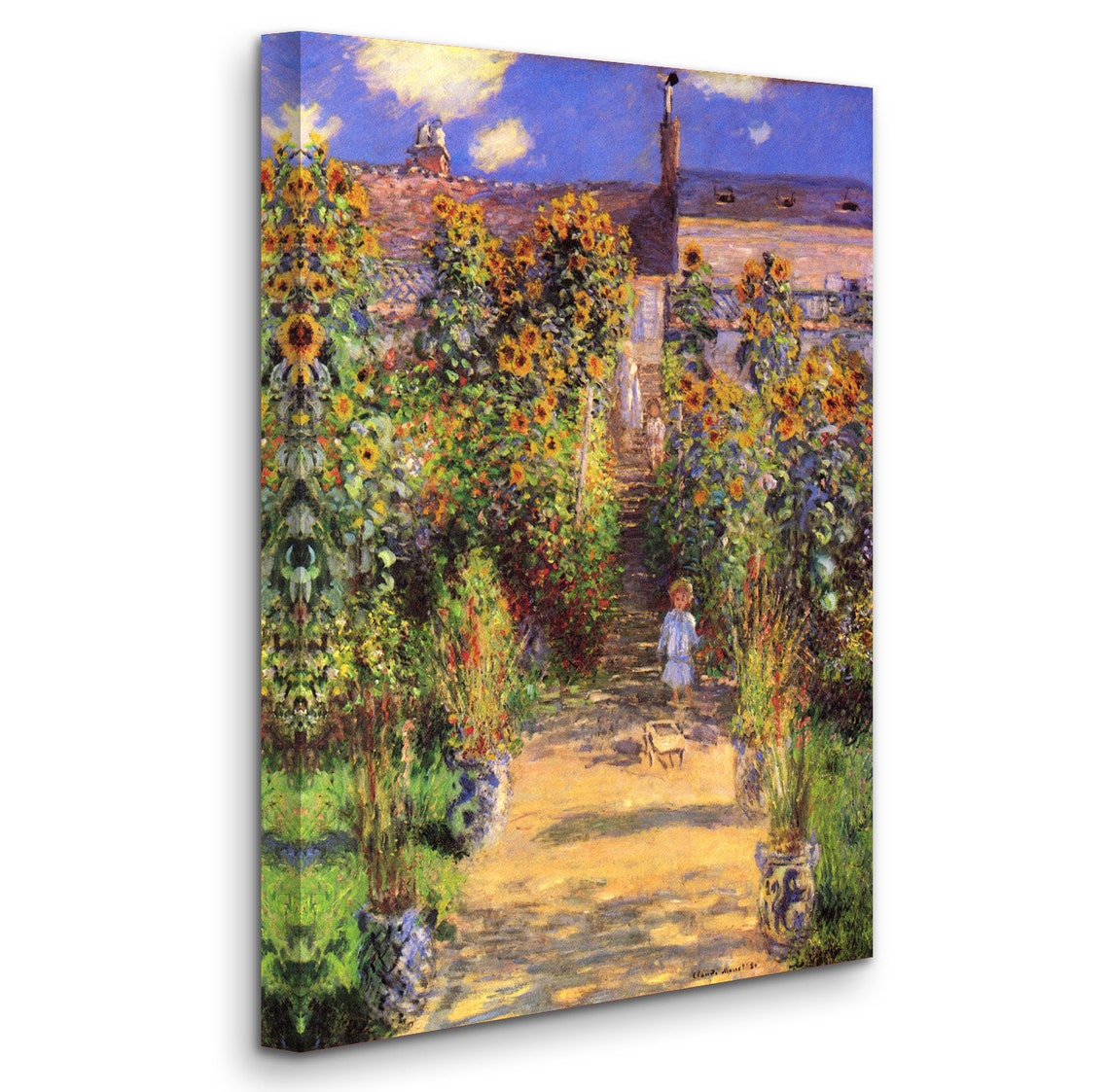Poster Claude Monet - Le Jardin de Monet à Vétheuil