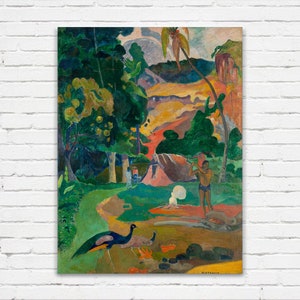 Paul Gauguin : Landscape with Peacocks 1892 Museum Quality Oil Painting Reproduction D6045 image 2