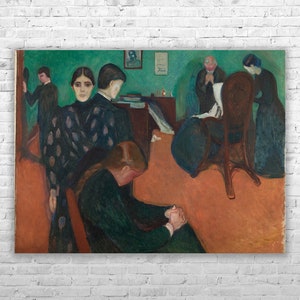 Edvard Munch Death in the Sickroom 1893 Museum Quality Oil Painting Reproduction D5060 image 2