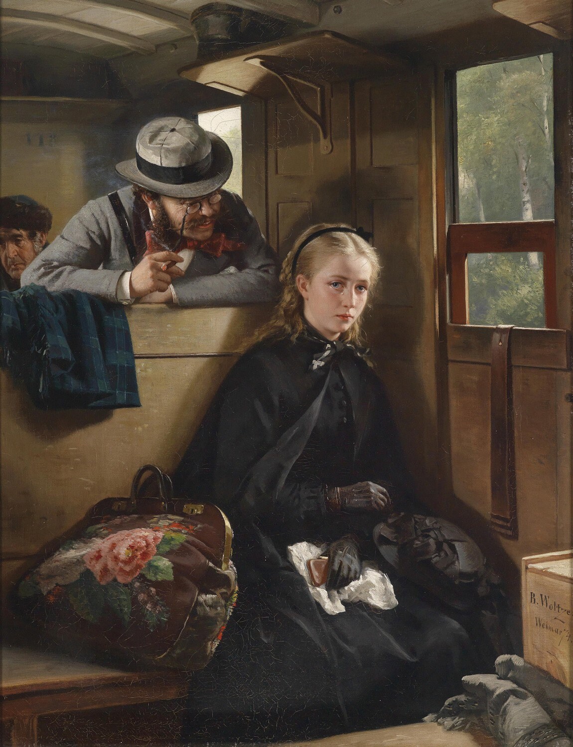 Berthold Woltze the Irritating Gentleman 1874 Museum Quality Oil Painting  Reproduction D6045 -  Canada