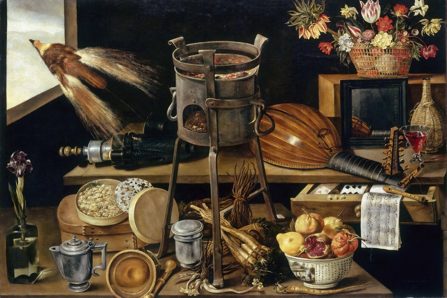Jacques Linard - Five Senses and the Four Elements (1627) Museum
