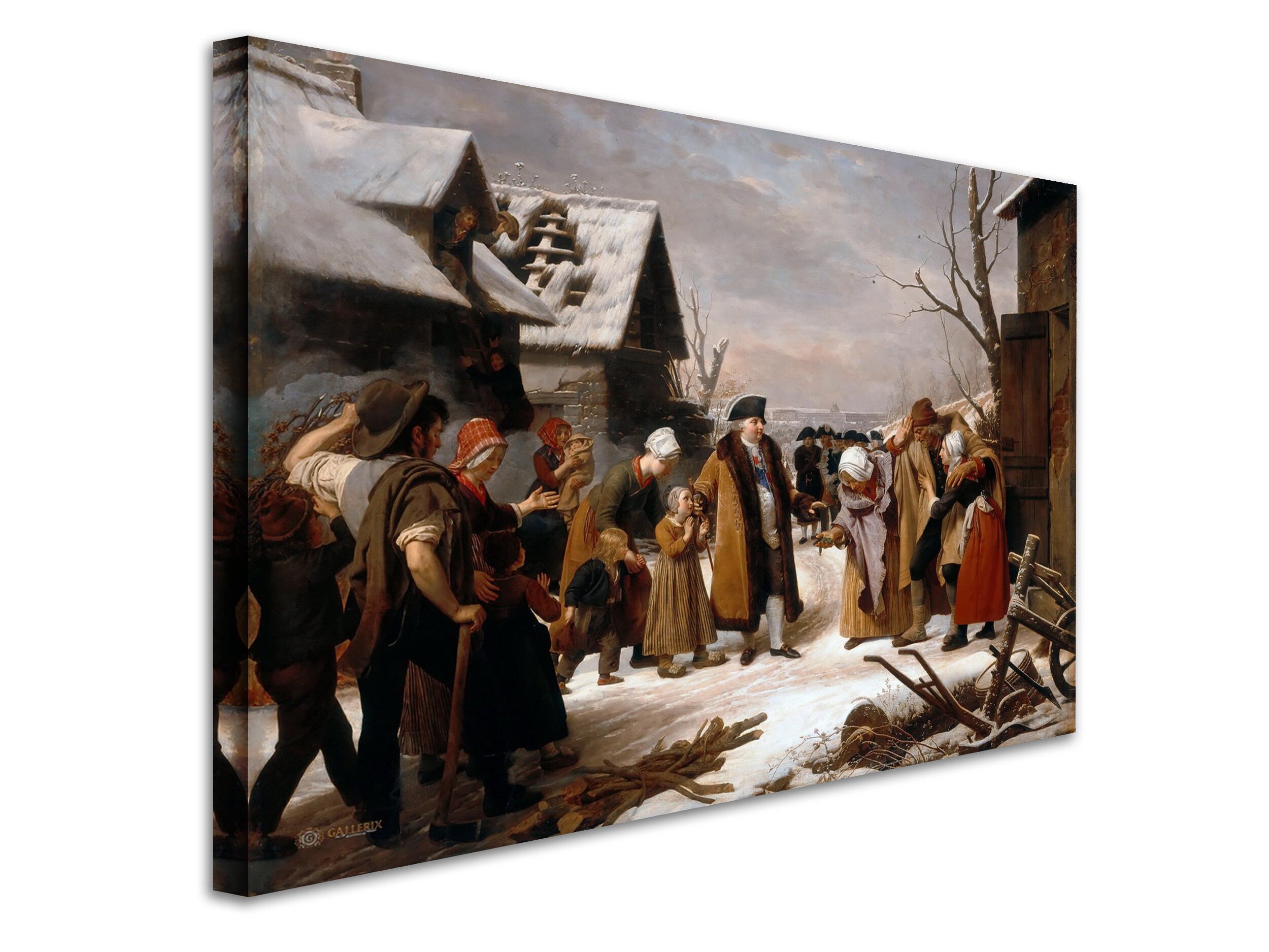 Louis Hersent - Louis XVI Distributing Alms to the Poor 1817 Museum Quality  Rolled Oil Painting Reproduction (D4560) - Etsy, image size:2500x1875