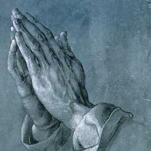 Albrecht Dürer Praying Hands 1508 Museum Quality Rolled Oil Painting Reproduction (D6040)