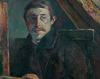 ポール・ゴーギャン：自画像（1885年）美術館品質のロールド油絵複製