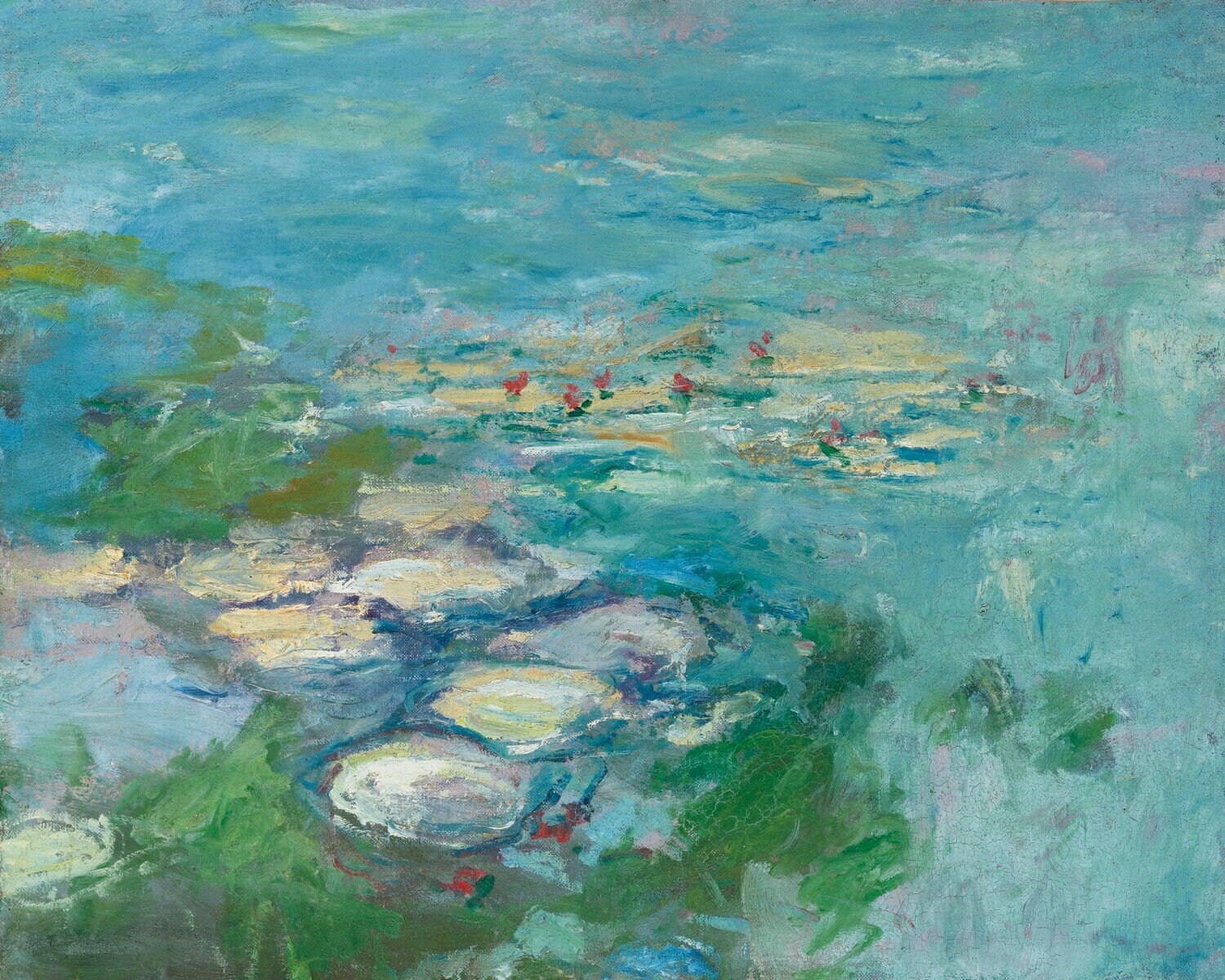 クロード・モネ - 睡蓮 1917-19 美術館品質のロールド油絵複製画