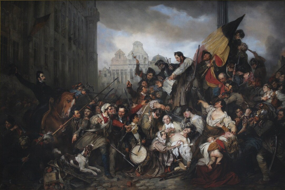 Gustave Wappers, épisode des journées de septembre sur la place de l ...