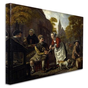 Jan Victors A Village Scene with a Cobbler c1650 Museum Quality Oil Painting Reproduction D5060 image 2