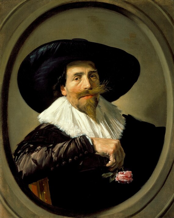 フランス絵画　油絵 フランス・ハルス - 男の肖像（ピーテル・ティアック）（1635-38年頃