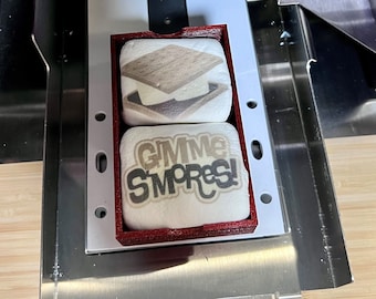 Eddie Printer Manual Marshmallow Tray - Fits 2 Smores Marshmallows - Includes Bartender Template