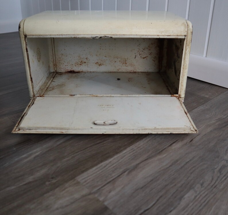 Vintage Kreamer Cream Tin Bread Box Etsy