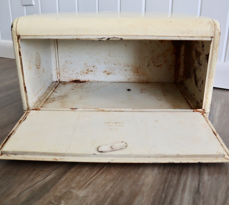 Vintage Kreamer Cream Tin Bread Box Etsy