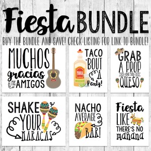 Fiesta Like There's No Manana/ Birthday Party Pinata Word Art Printable ...