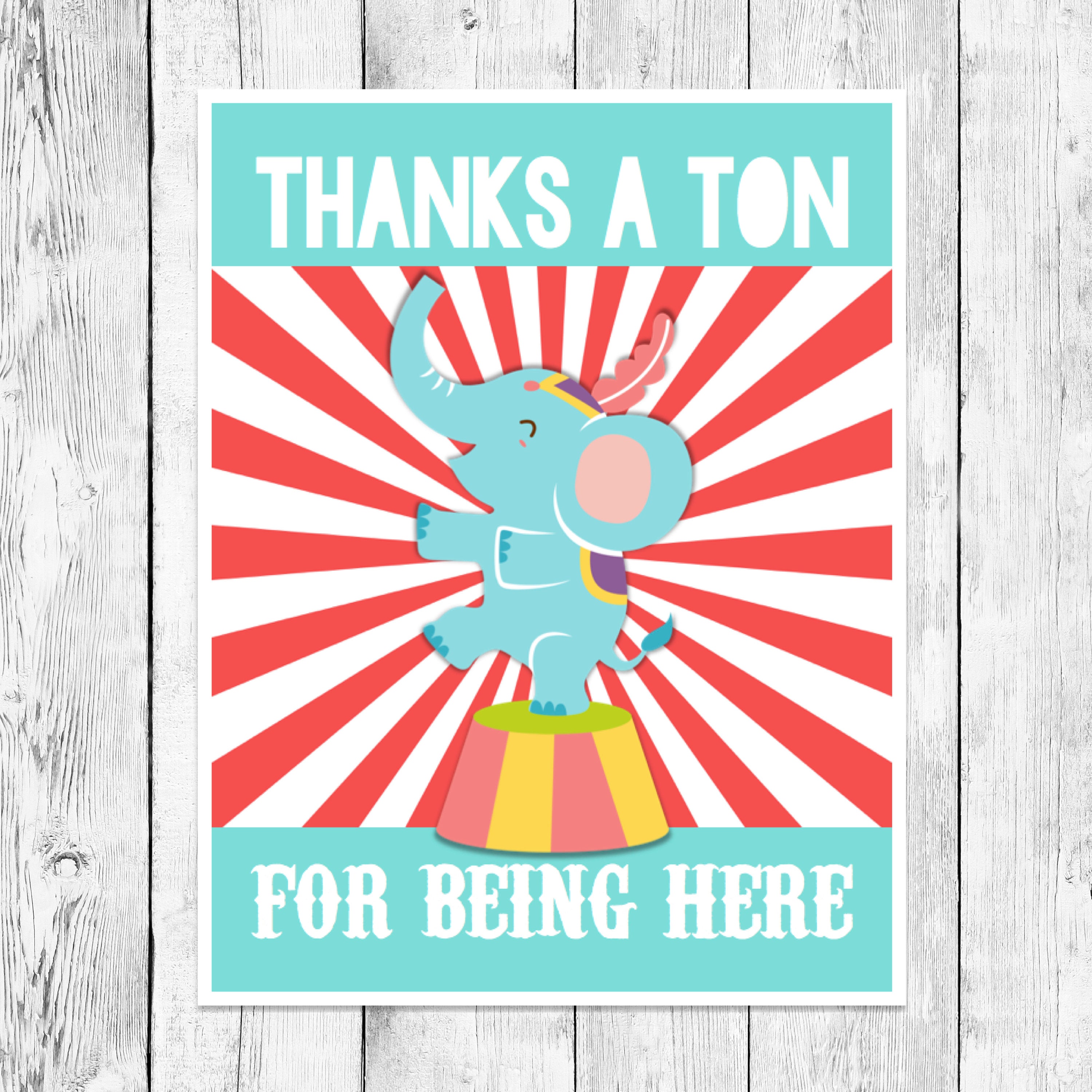 Thanks a TON for Being Here/ Big Top Circus Party/ Carnival  display picture 3