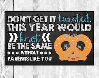 End of Year Gift Labels/ Conference Parent Favor/ School Printable Goodie Goody Bag Tag/ Teacher Treat Topper/ Pretzel Pun/ Instant Download