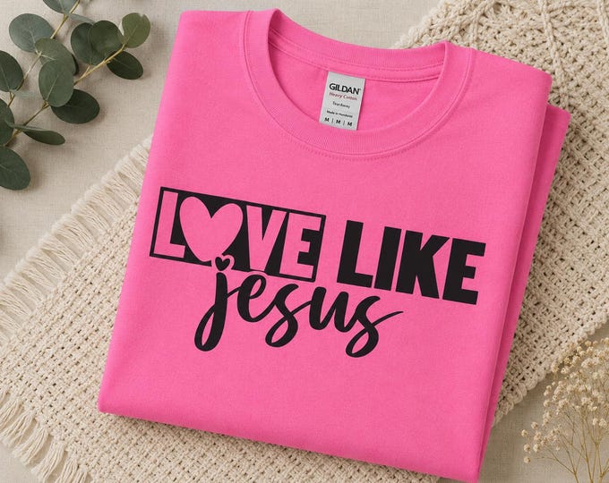 Love Like Jesus Youth Christian Shirt, Bible Verse Kids Tee, VBS Sunday School Youth Group Faith Shirt, 3 Designs, Boys Girls