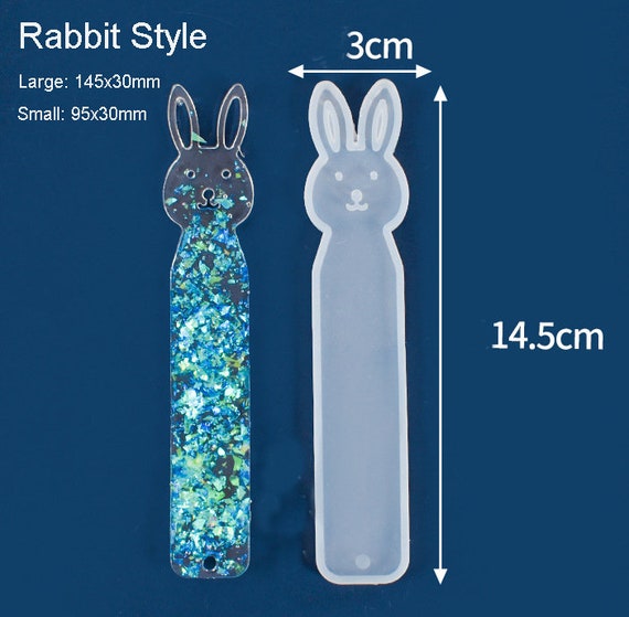 BOOKMARK MOLD Resin Bookmark Casting DIY Reader's Gift Rabbit