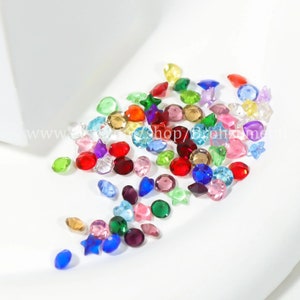 Birthstones for Glass Lockets, Mixed Floating Locket Charms, Memory Locket, Faceted Glass Crystals, Birthstone Jewelry Mother's Gift