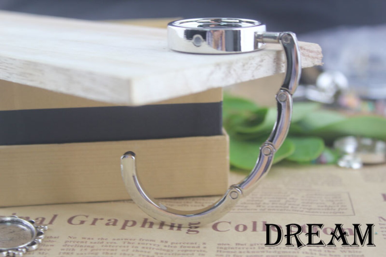 Purse Hanger 30mm Custom Photo Folded Purse Hanger Etsy