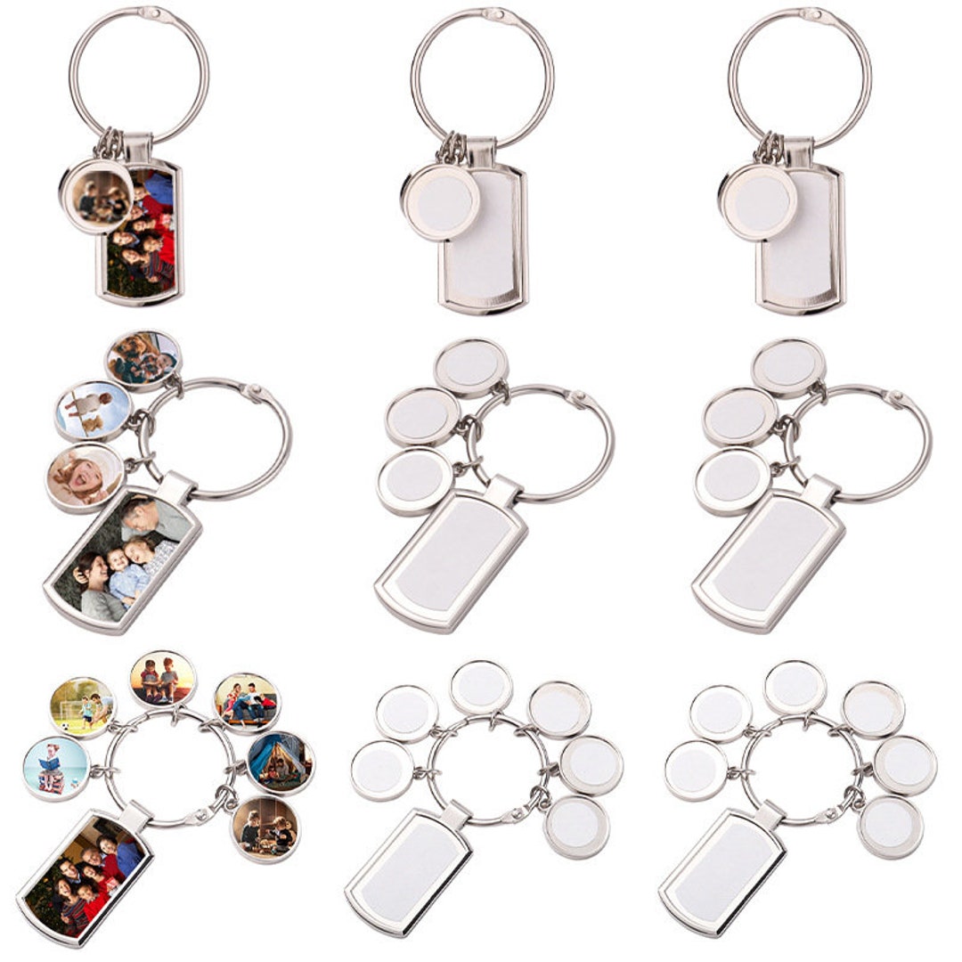 Sublimate Keychain Blanks With Photo Charms Metal Keychain Blanks Bag