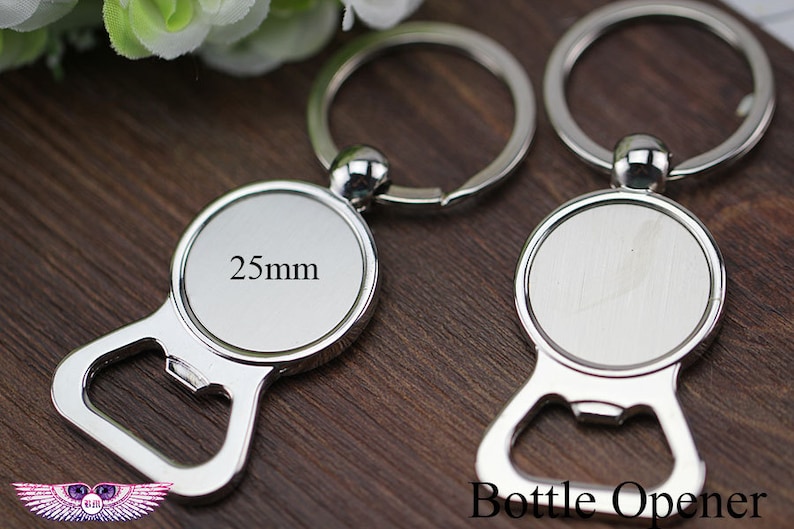 Blank Bottle Opener Key Chain Bezel Beer Opener Key Fob Etsy