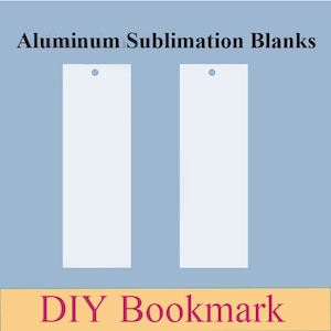 20er-Pack Dye Sublimation Lesezeichen Rohlinge - Einseitige Aluminium Lesezeichen für Sublimation - Größe N - DIY Metall Lesezeichen Blanks