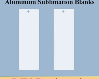 20pack Dye Sublimation Bookmarks - Aluminum Bookmarks for Sublimation - N Size - DIY Metal Bookmark Blanks