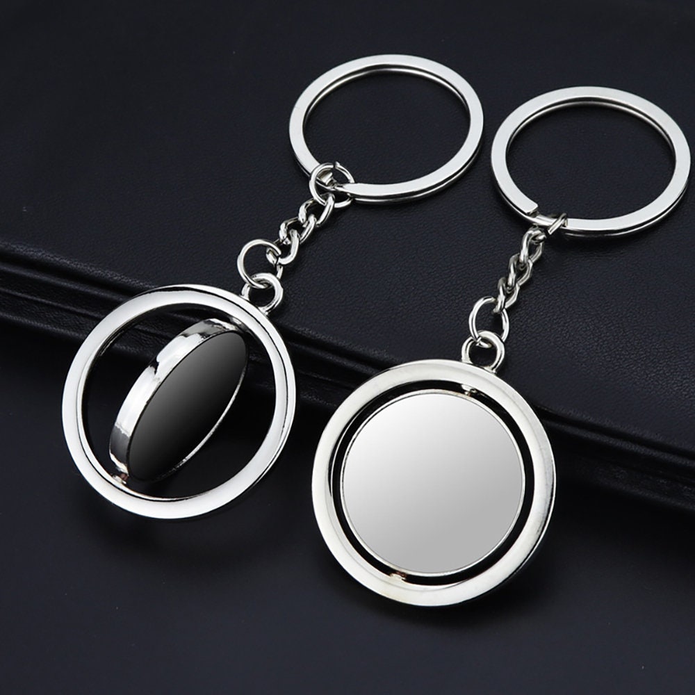 Circle Key Ring for Wrist Silicone Keyring Metal Tool Creative Key Wrench  Chain Keychain Ring Adjustable Keychains (J, One Size)