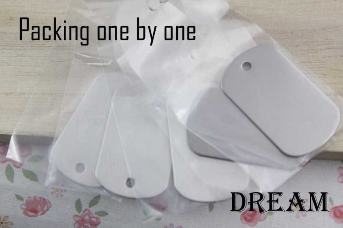 Mini Dog Tags Blanks Military DogTag Epoxy Small Dog Tag Etsy