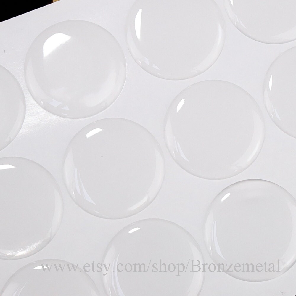 2 Round Epoxy Sticker Clear Resin Stickers Resin Domes For Compact Mirror  ,50mm Circle 3D Epoxy