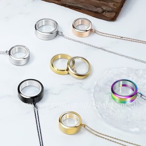 Extra Deep Screw Glass Locket Living Memory Locket Floating Locket Necklace Pendant For Women Stainless Steel Gold Black Rose Gold