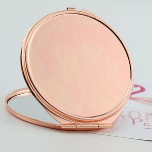 Ebauches de miroirs compacts en vrac Miroir de poche DIY Miroir grossissant en verre 65 mm Miroir compact DIY portable image 4