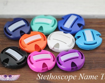Stethoscope ID Tag, Doctor Stethoscope Name Tag, Stethoscope ID Cover, Nurses Gifts, personalized ID Tags
