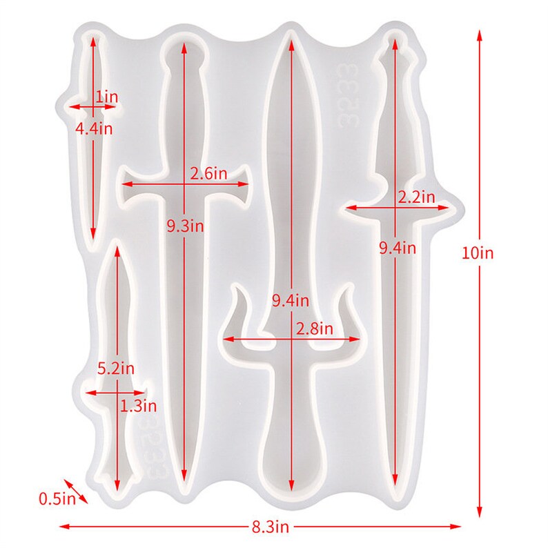 Dagger Resin Mold Epoxy Sword and Axe Molds for Resin Casting Etsy