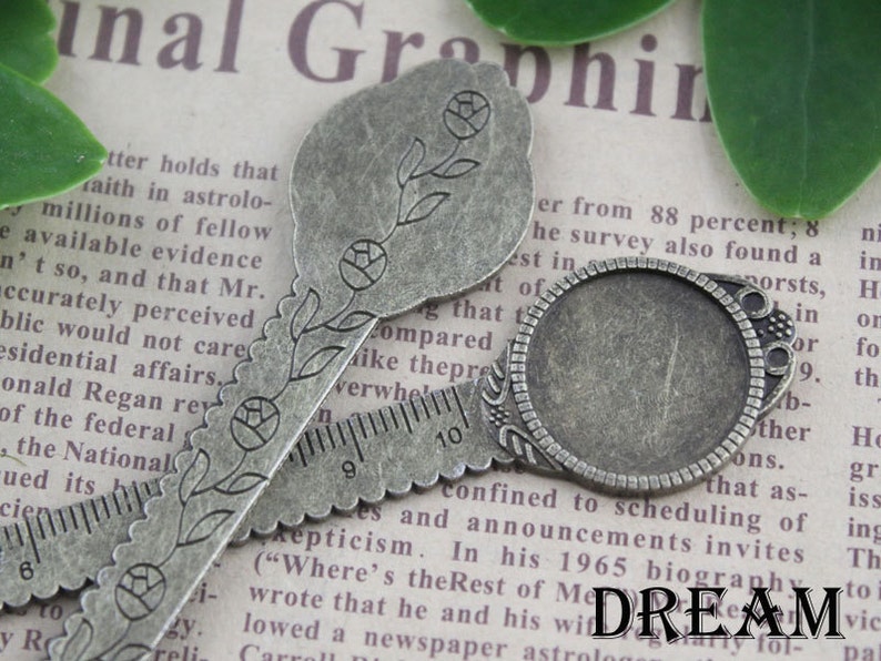 10pcs 20 mm ruler bookmark blank round gass pendant base etsy