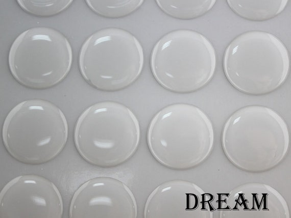 2 Round Epoxy Sticker Clear Resin Stickers Resin Domes For Compact