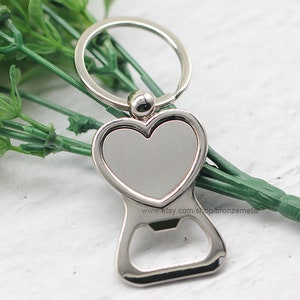 25mm New Bottle Opener Keychains Zinc Alloy Round Keyrings for Gifts Custom LOGO Add Round And Compass Shape - Heart and Round