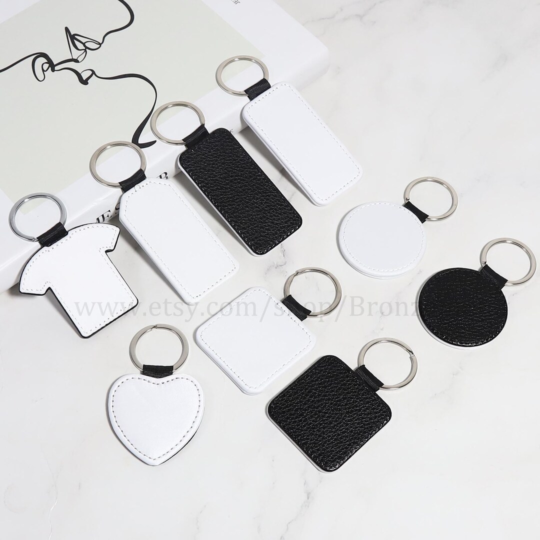 5pcs Sublimation Keychain Blanks-sublimation Leather Keychains-faux ...