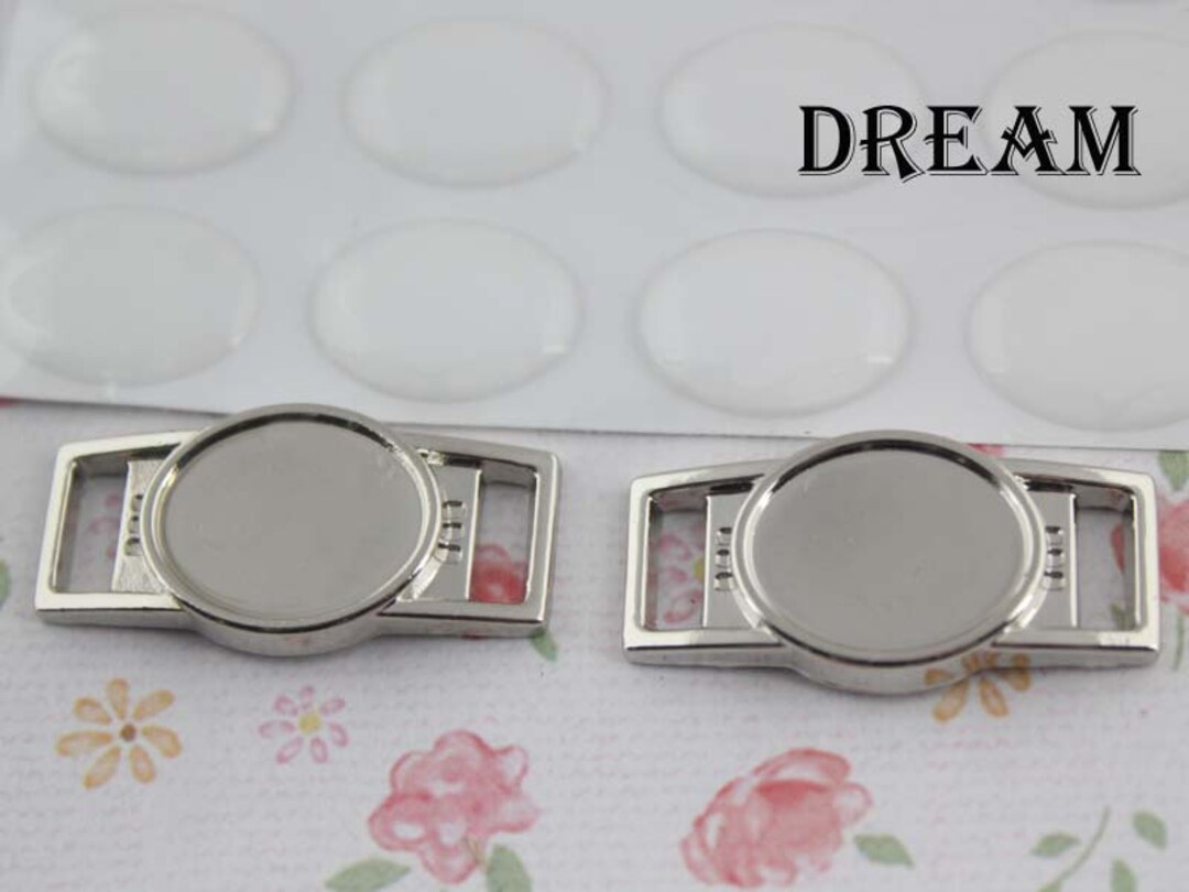 Kits Blank Oval Shoelace Charms Paracord Charms With Epoxy Clear