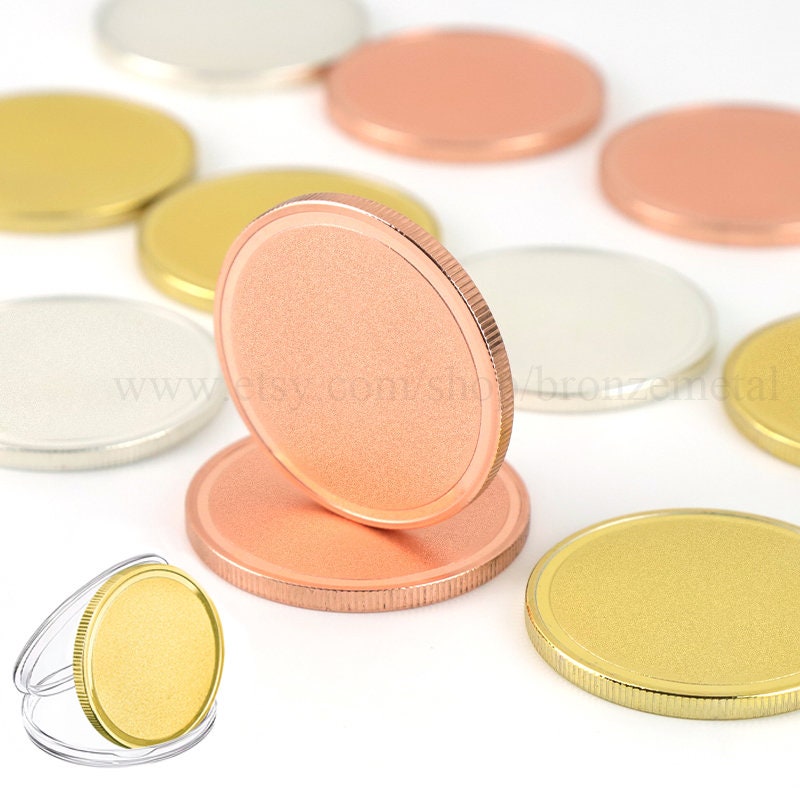 ABBECIAO Blank Brass Tags 12mm Brass Disc for Stamping Brass Pendants Flat    ABBECIAO