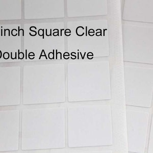 Quadrat klar Doppelkleber, Mit Glascabochons gelten, DIY Klebstoff - Aufkleber Aufkleber, Anhänger Tablett Aufkleber, Schmuck Aufkleber