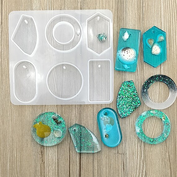 Pendant Silicon Mold Cabochon Resin Wax Gypsum Clay Handmade Diy Jewelry