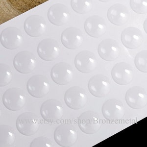 Round Clear Epoxy Stickers, small mini epoxy domed dots 6mm 8mm 9mm 10mm 11mm 12mm